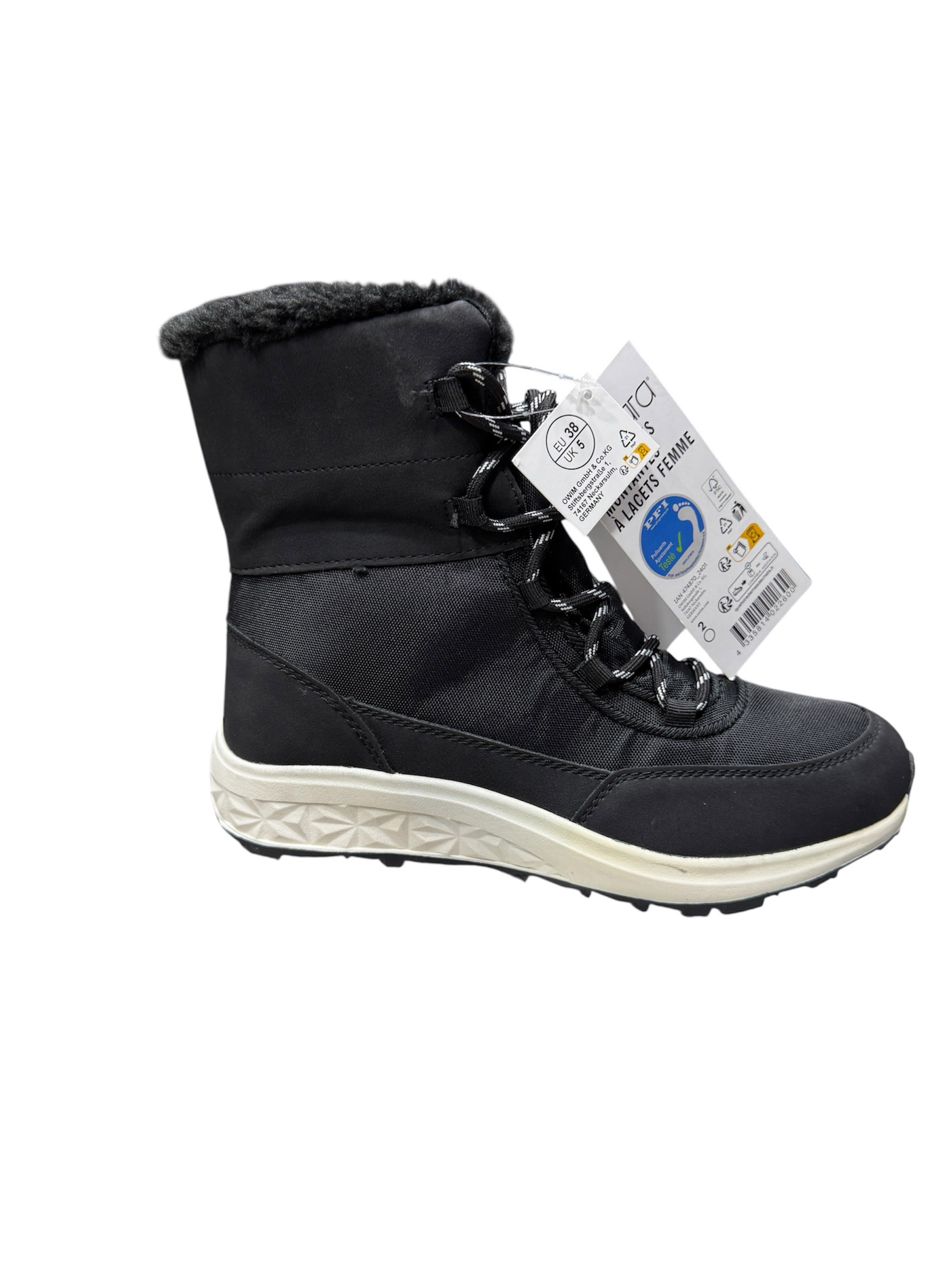 بوت و پوتین زنانه مشکی برند اسمارا آلمان esmara